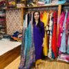 Purple Pintex Desinger Kurta Set With Patola Dupatta (Fabric: Russian Silk)