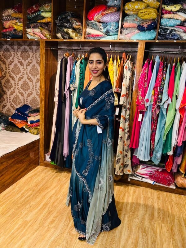 WhatsApp Image 2025-06-09 at 17.28.20 (1) Fairy blue Ombre Hand Embroidered Gown with Handworked Cape