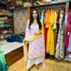 Baby Pink Pure Modal Silk Kurta Set